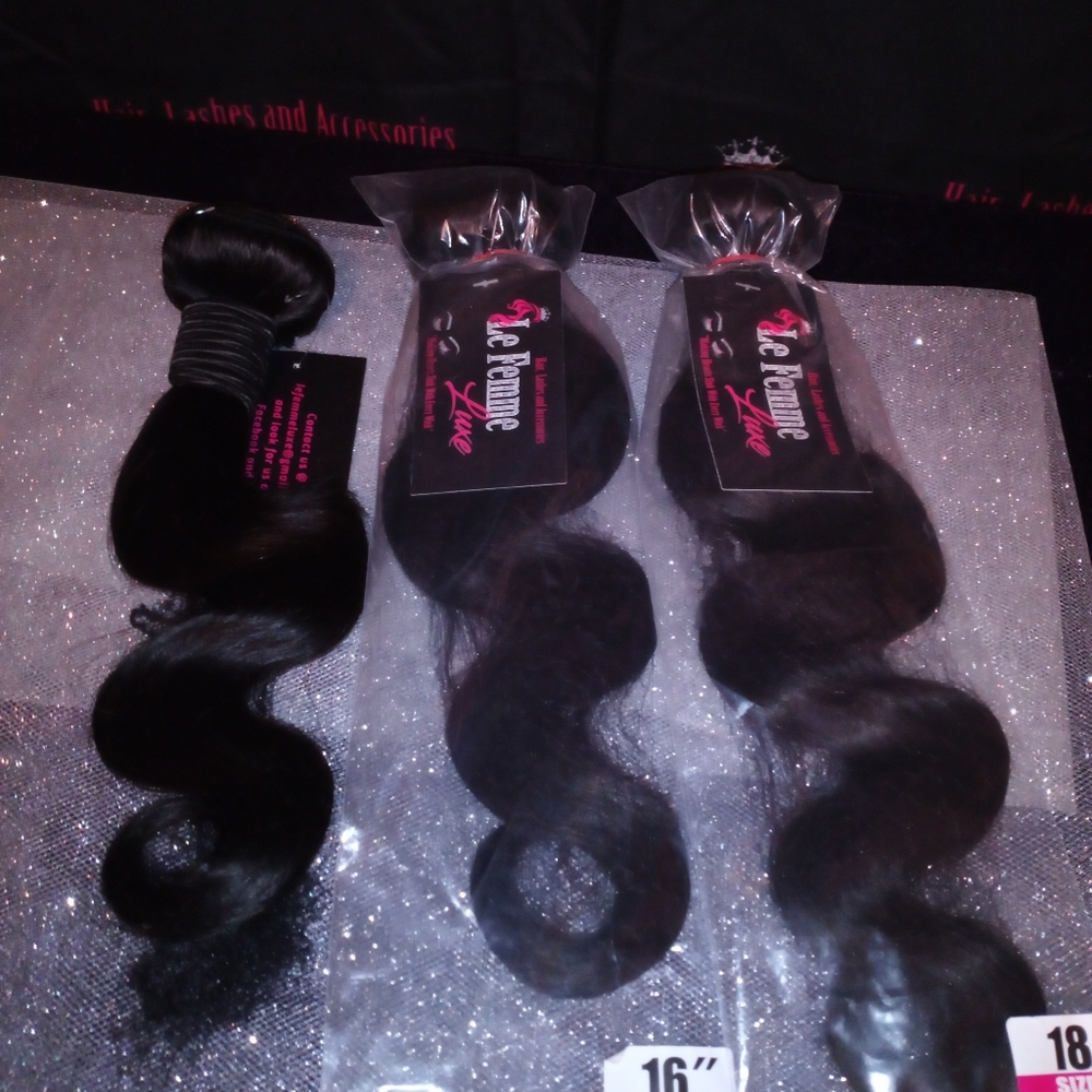 🛑 SOLD 🛑 Human Hair Body Wave Bundles